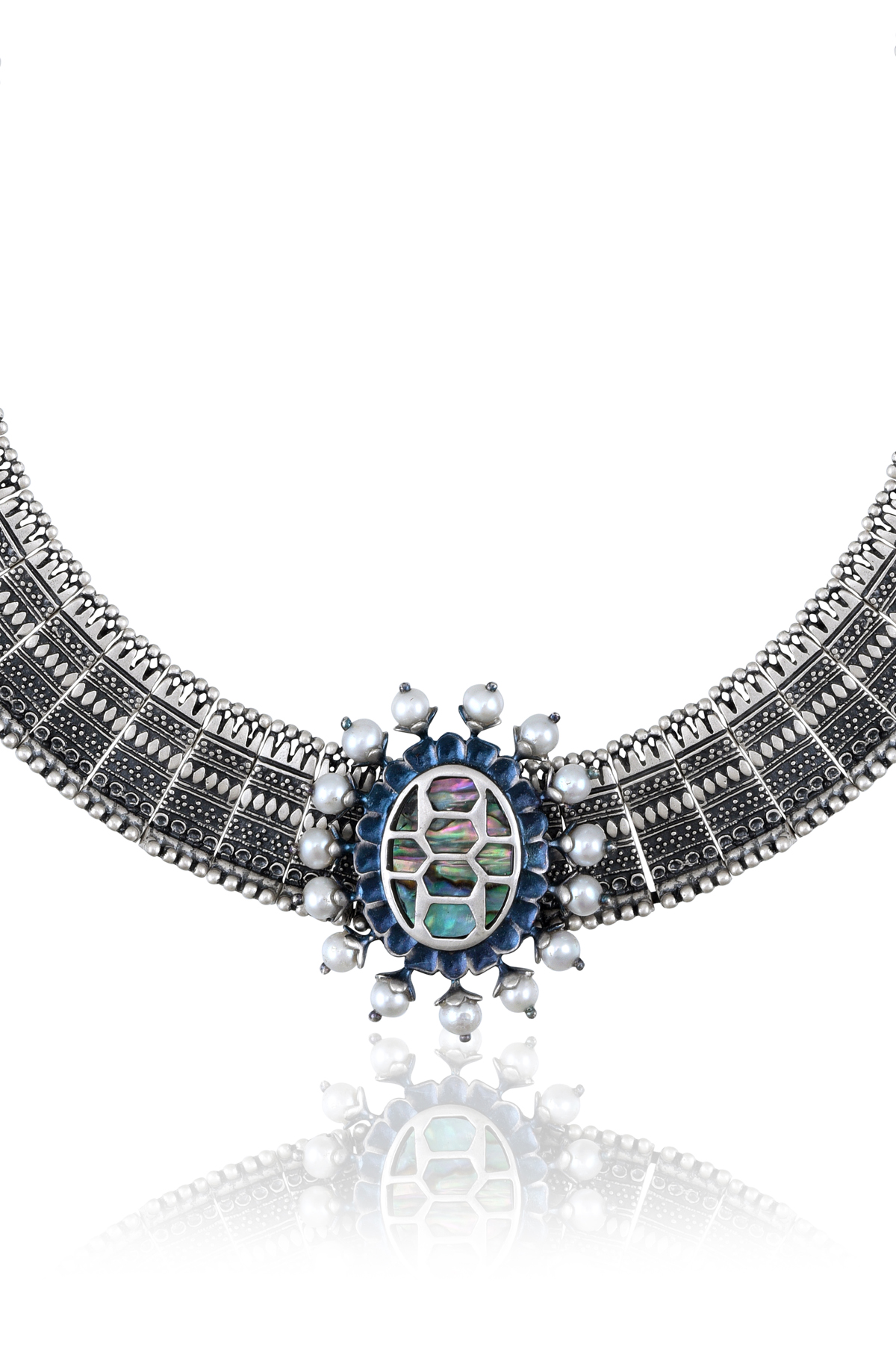 Silver Baidehi Choker Necklace